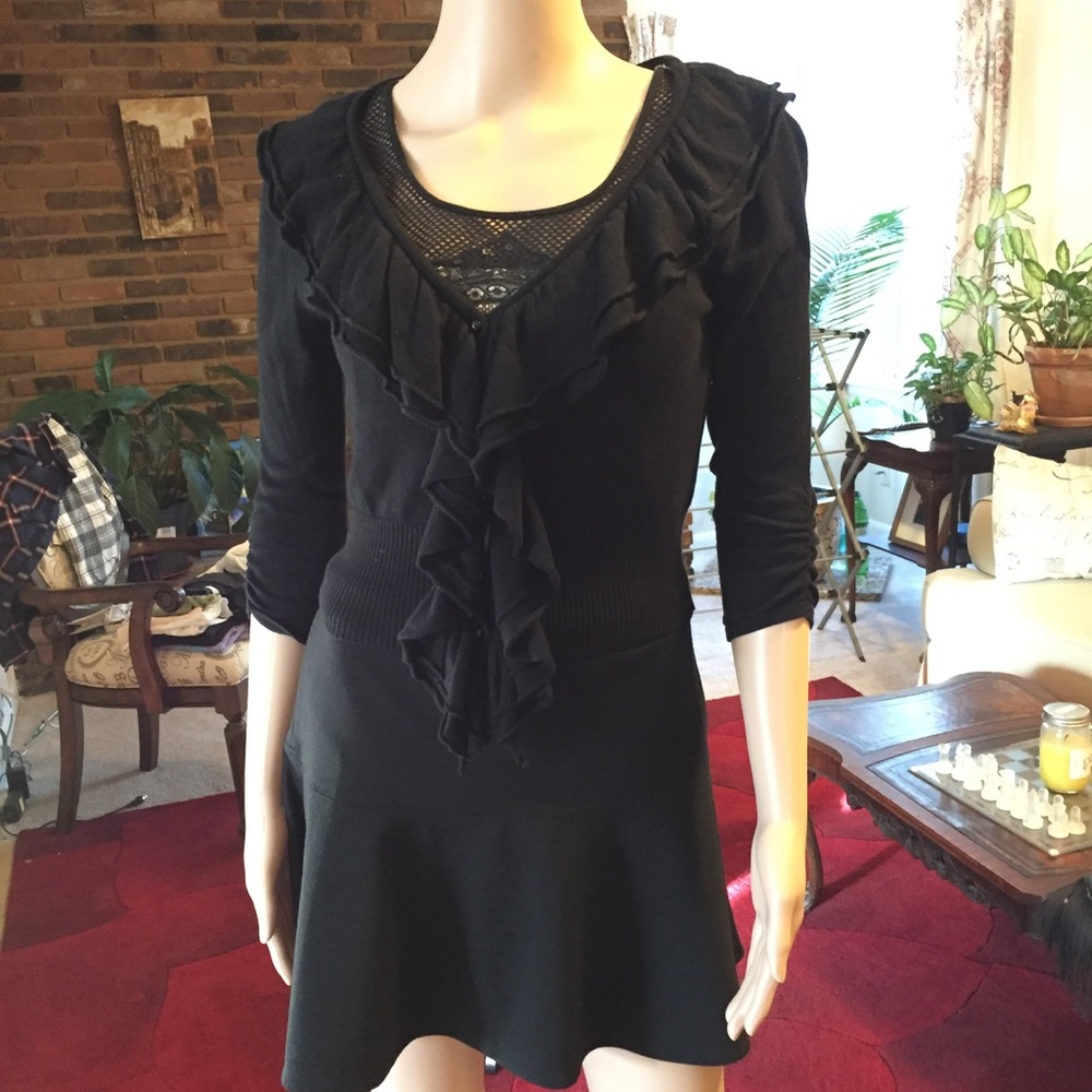 XOXO Crop 3/4 Sleeve Cardigan